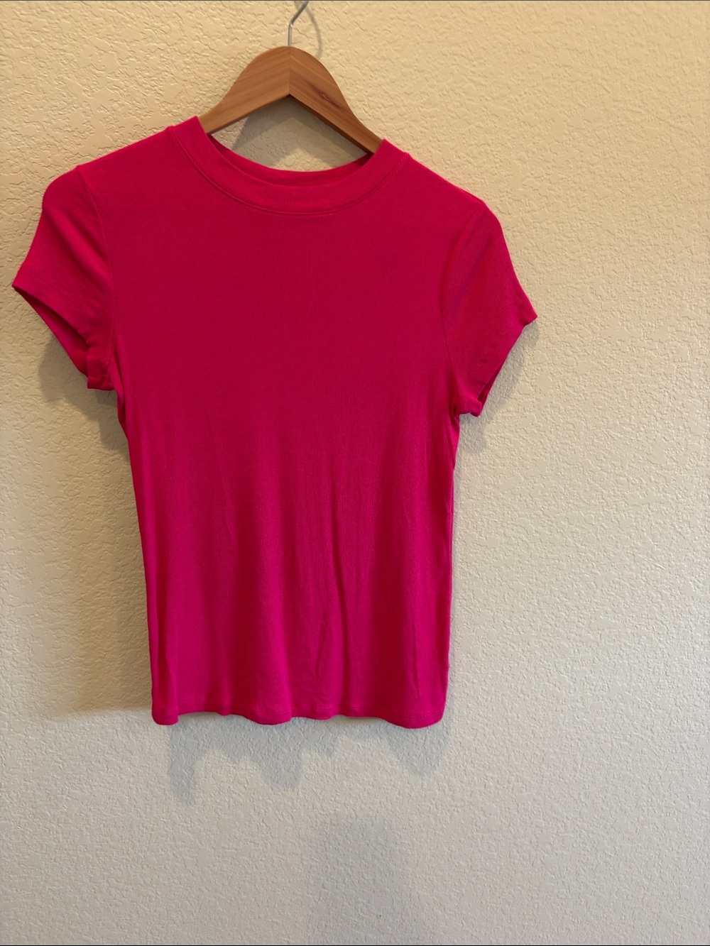 a new day Hot Pink Short Sleeve Crewneck Top